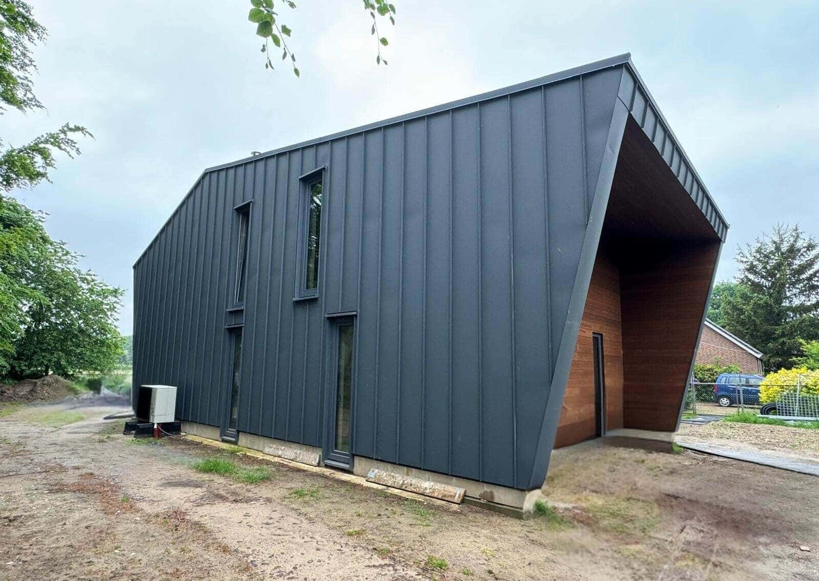 Material Harmony: The Interplay of Metal, Ash, and CLT