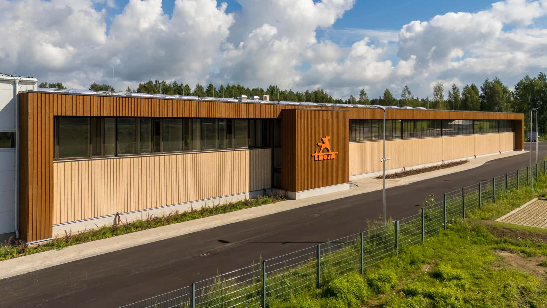 Industrial Facility Facade with CLT and Infill Panels